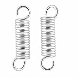 iPEAK Extension Spring Small Tension Extended Compressed Springs Dual Hook end Heavy Duty Stainless Steel Replacement Springs (2 Pcs)