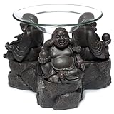 Buddha Resin Oil & Wax Burner Peace of the East Wood Effect Chinese Buddha Oil Burners