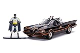 Jada Toys 253213002 Classic Batmobil 1966 Highly Detailed 1:32 Model Car Including Batman Figure, Doors Can Be Open, with wheel, Black