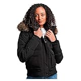 Superdry Womens Evrst Bomber Jacket Black M