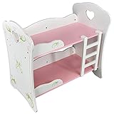 Bibi Doll Wooden Bunk Bed Cot Bed Doll Furniture Set for Reborn Babies (Bunk Bed)