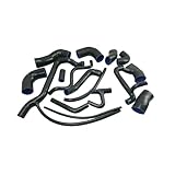 Car Snorkel Kit For VW For Corrado G60 1.8L For Jetta For Golf Mk2 G60 1988-1993 1.8L PG W/o Supercharger Silicone Radiator Heater Coolant Hose Kit Air Intake(Black)