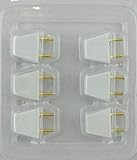 Dolls House 12V Electric Lighting Accessory Spare Part 6 Male 2 Pin Plugs