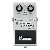 BOSS BP-1W Booster/Preamp | Premium Waza Craft Guitar Effect Pedal with Analog Circuitry | Vintage Sounds from the BOSS CE-1 Chorus Ensemble & Roland RE-201 Space Echo | Standard & Vintage Buffer