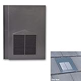 Grey Roof Tile Vent - Flat Tile Vents for Sandtoft Calderdale, Russell Grampian, Redland Mini Stonewold & Marley Modern Tiles