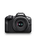 Canon EOS R100 - Compact Mirrorless Digital Camera - 24.1 MP, 4K Resolution - Dual Pixel CMOS AF, DIGIC 8 Processor - 6.5 FPS Continuous Shooting - Face & Eye Detection, Bluetooth, Wi-Fi, GPS