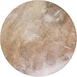 Lpitoy Goat Skin Drum Head, Goatskin Djembe Head African Tambourine Drum Head Replacement Percussion Drum Parts