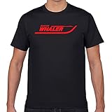 Boston Whaler Super Humor White Geek Cotton Male Tshirt Men Black L