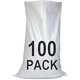 Extra Strong Rubble Sacks – Heavy Duty Woven Polypropylene Bags (WPP) – 100 PACK - Industrial-Grade, Reusable, Tear-Resistant, Weatherproof – Premium Quality for Builders, Garden & DIY Use