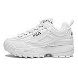 Fila Unisex Kids Disruptor Sneaker, White, 5.5 UK
