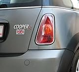 Union Jack Mini Bm Car Boot Badge Decal Self Adhesive Sticker 3D Resin domed UK RECTANGLE