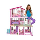 Barbie Dreamhouse Playset - Dollhouse with Wheelchair-Accessible Elevator - 70 Accessories - Lights and Sounds - 4+ ft x 3+ ft Size - Gift For Kids 3+, GNH53 - Amazon Exclusive