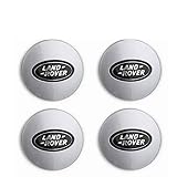 62MM Chrome Car Wheel Center Hub Caps Cover Set Replace, 4pcs For Land Rover SV Freelander Discovery Defender Range Rover Evoque Sport,Tire Sticker Badge Trim,C