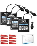 eSynic 4Pack Air Wedge Pump Up Bag - 441lbs Heavy-Duty Door Lifter Tool with 8 Stabilising Shims | Air Bags for Lifting Door, Non-Scratch Pump Wedge for Appliance Levelling & DIY Installations