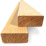CLS Timber 50mm x 100mm - 1.2m Length - 4" x 2" - 5 Pack (6 Metres Total) - Planed & Kiln-Dried C16 Graded Softwood - Ideal for Stud Walls, Timber Framing & Partition Construction