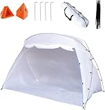 Katai Portable Paint Booth Tent for Furniture & DIY Projects – Pop Up Canopy Spray Booth Shelter with Built-In Floor, Mesh Screen, Paint Pyramids – Easy Up Outdoor Tent for Airbrush, Car & Home Use