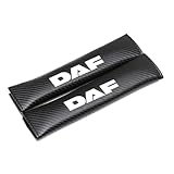 VeroCh 2Pcs Carbon Fiber Car Seat Belt Padding Shoulder Protector Cover Safety Belt Ornament, for DAF 106xf 105 cf85