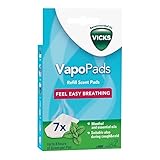 Vicks VapoPads Menthol - Scented Pads with Essential Oils - Pack of 1 - Compatible with our Humidifiers, Inhalers & Diffusers - Suitable for Colds and Congestion - Releases Soothing Vapours - VH7