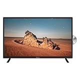 EMtronics 32 inch HD LED TV with Built-in DVD Player, Freeview, HDMI, USB Media Player, COAXIAL, AUX, PVR Recording - Black