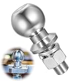 Tow Ball 50mm/2'' Trailer Hitch Ball Head Bolt, Trailer Towing Hitch Balls, 3.5T Towing Balls for Drawbar Straight Car Tow Bar Tractor Extensions