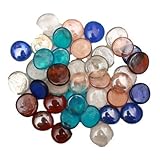 Britwear 70 x Assorted Multi Colour Decorative Glass Pebble Stones Beads Vase Nuggets