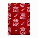 Liverpool FC Character World Official Fleece Throw Blanket | Super Soft, Football YNWA Design | Warm Super Soft Feel Red Throw | Perfect for Home, Bedroom, Sleepovers & Camping