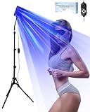 JITESY Tanning Lamp Solarium for Home, 50 W Sun Lamp, 2 Modes Constant + Pulsating, 5 Brightness Levels, Face Tanning Daylight, Black, High Density, All Skin Tones