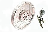 AEspares Front Wheel Rim + 7'' Complete Hub Drum Polished Fits For Royal Enfield BULLET 500cc, BSA, TRIUMPH, NORTON MOTORCYCLE