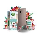 Air Wick Aerosol-Free Automatic Air Freshener Spray Kit, Eucalyptus & Freesia, 1 Gadget & 1 Refill (228ml), 24x7 Active Fresh Odour Neutraliser, Lasts Up to 70 Days, Air freshener For Home