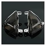 Jvdoipgd Motorcycle Headlight For For ZX10R 2006-2007 For ZX6R 2005-2011 Z1000 2007-2009 For ZX-14R ABS SE 2020-2023 ER-6F Motorcycle Lens Turn Signal Indicators(Black)