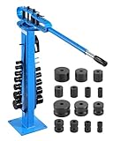 VEVOR Manual Bending Machine, Pipe Tube Bender with 14 Bending Dies, 200° Heavy-Duty Tube Bending Tool for Copper Aluminum Iron Pipes, Ideal for HVAC Air Conditioning Refrigerator Auto Repair