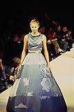 627043 Ally Capellino Blue Patchwork Dress A4 Photo Poster Print 10x8