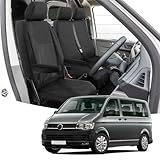 Opaltool Heavy Duty Van Seat Covers Set for VW Transporter T5 T6 2015-2022, 3 Seats 600D Front Van Seat Covers with Headrest & Armrests Cover, Driver & Double Passenger Seats, UK Left Passengers