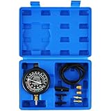 DASBET Car Vacuum and Fuel Pump Tester Gauge Kit, Fuel Pump and Vacuum Tester Gauge, Leak Carburetor Pressure Diagnostics
