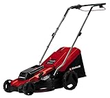 Einhell 1600W Electric Lawn Mower, 37cm Cutting Width, 38L Large Capacity Grass Box, 5 Cutting Heights (20-60mm), Powerful Corded Lawnmower for Small to Medium Gardens Up to 700m² 3400081