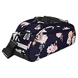MOSISO Bike Rack Bag, Peony Waterproof Bicycle Trunk Pannier Rear Seat Bag Cycling Bike Carrier Backseat Storage Luggage Saddle Shoulder Handbag, Blue