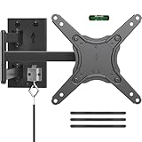 Suptek Caravan TV Mount for 13-43" TVs | Full-Motion Lockable Bracket for Motorhomes & UK Trailers | ±90° Swivel/18" Extension/20kg Capacity | Indoor & Outdoor Weatherproof Design (MA1342)