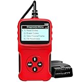 Car OBD2 Scanner Universal Wired Auto Engine Fault Code Reader CAN Diagnostic Scan Tool V309 for Check Engine Light, I/M Readiness Smog Check, HD LCD Display Screen