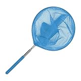 Pool Skimmer Net - Pool Net With Telescopic Pole | Swimming Water Tank Leaf Cleaning Sieve | Fine Mesh Pond Skimmer Sieve For Fountain Garden Pond Hot Tub Spa | Crab Mesh For Kids, Butterfly Catching