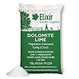Elixir Gardens Dolomite Lime Fertiliser & Soil Improver | 500g-25kg Bags Available | Magnesium Limestone Dolodust 10kg Bag | Treats up to 200 sq. meters!