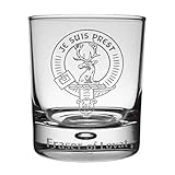 Art Pewter Stuart (of Bute) Clan Crest Whisky Glass Tumbler