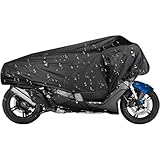 210D half motorbike cover Compatible with Suzuki Pe,outdoor waterproof, dust and sun travel cover(Black)