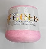 Woolcraft Classic Gold Baby 4ply Cone 400g (Baby Pink 013)