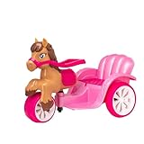 EVO Electric Ride-On Pony Carriage | Electric Horse Carriage | 6V Battery Powered Kids Ride-On Carriage With Reins Control, Pedal Driven Forward & Magical Sound Effects | Ages 2+