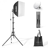 RALENO Softbox Photography Lighting Kit, 40×40cm LED Photography Studio Light with 50W 5500K CCT Bulbs for TikTok Lighting, CRI>97 Light Box Lighting for Video Recording, Studio and YouTube