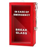 Birthday In Case of Present Emergency Break Glass - with Hammer - Mens Birthday Gifts - Desk Decor - Personalized Gag Gift for Friends - White Elephant Gift - Chocolate/Sweets/Money/Voucher - Men