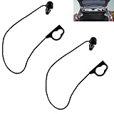 2 PCS Car Rear Parcel Shelf Strap 13367836 for CORSA D CORSA E 5 Door Accessory Car Interior Fittings Replacement Parts, Black