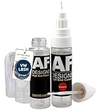 Paint Pen Compatible with VW/Volkswagen Hudson Bay Blue Metallic LB5H + Clear Varnish Tufplack