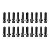 20Pcs M14 X 1.5 Alloy Wheel Nuts Replacement for Mercedes-Benz Viano Vito 17mm Black Hex Alloy Wheel Lug Nuts Bolts Set