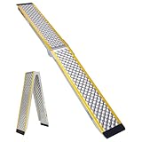 LIEKUMM 1PC Motorcycle Ramp, 200 x 21.5 cm Folding Motorbike Ramp, 300 kg Capacity Aluminium Motorbike Ramps for Vans, Folding Loading Ramps with E-bikes, Dirt Bikes, Bicycles, Motorbikes